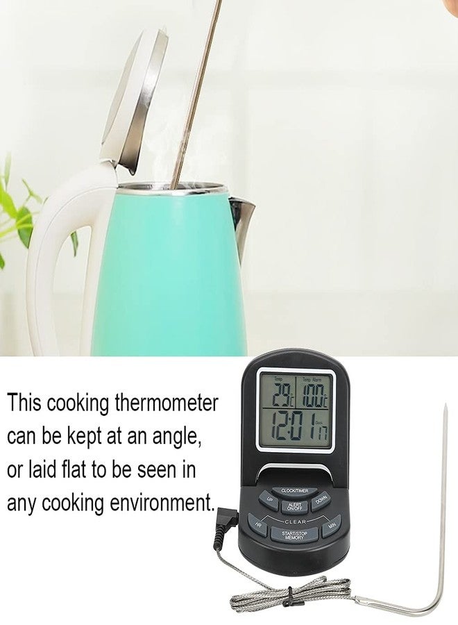 Okuyonic Probe Digital Highly Accurate Cooking Timer Kitchen for Home, Digital Meat Food Thermometer, Kitchen Cooking Thermometer with Timer for Cooking Turkey Fish Beef - Image 5